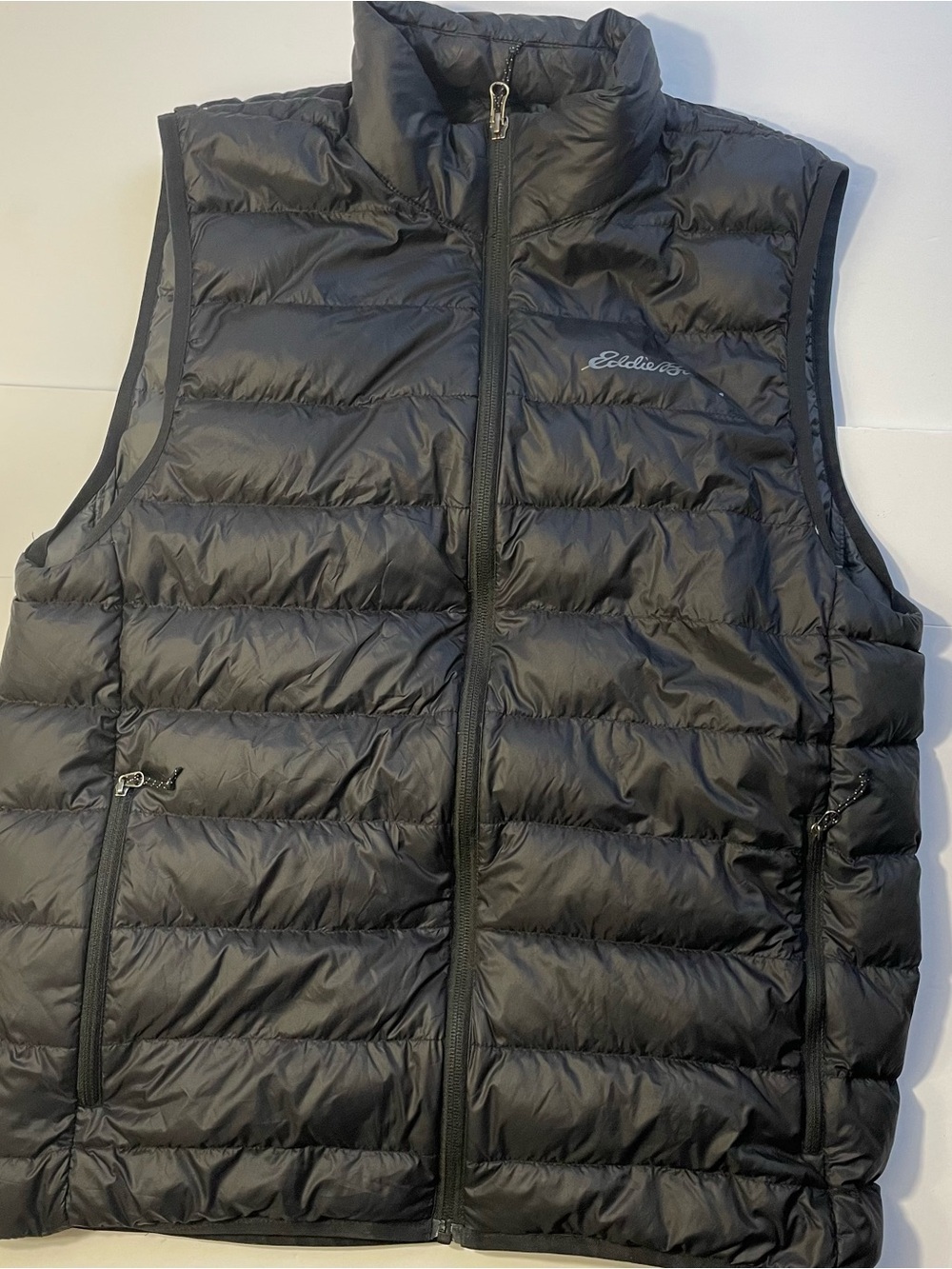 Eddie Bauer Packable Down Vest Black Men's Size S Gorpcore Outdoor